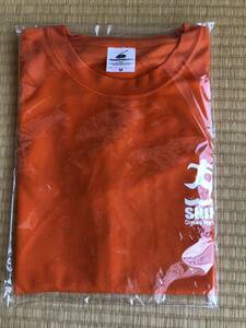 未使用　ランニング半袖Tシャツ　島田大井川マラソン２０２３　参加 記念 Ｔシャツ　サイズM　オレンジ