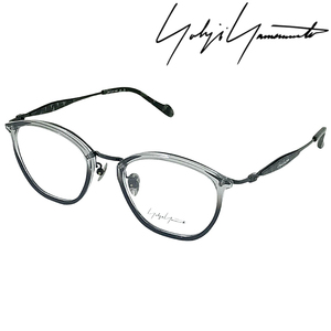 Yohji Yamamoto ヨウジヤマモト メガネフレーム ブランド クリアブラック×ブラック 眼鏡 yy-19-0074-03