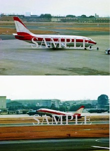 F【航空機写真】Ｌ版２枚　JTA　日本トランスオーシャン航空　B737　南西航空色　名古屋空港