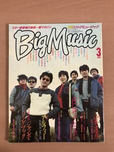 sa09◯月刊 Big Music ビッグミュージック 1983年3月号 サザン/RCサクセション/チャゲアス/アルフィー/山本達彦/世良公則/中原めいこ