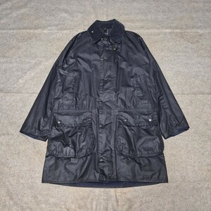 90s 希少 ほぼ新品　38 バブアー ボーダー　ネイビー　Barbour 　 border ヴィンテージ　