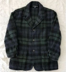 90s Ralph Lauren black watch wool tailored jacket ラルフローレン ブラックウォッチ ウール テーラード ジャケット 柄 チェック RRL