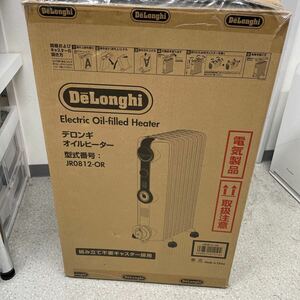 A3/【未使用品】DeLonghi デロンギ オイルヒーター JR0812-OR 暖房器具 ホワイト 家電 ヒーター 暖房　冬 キャスター付 電化製品