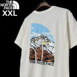 売切り【正規新品】THE NORTH FACE◆S/S GRAPHIC INJECTION TEE 半袖 Tシャツ US限定 ビッグロゴ グラフィック 上質(XXL)白 180902-15