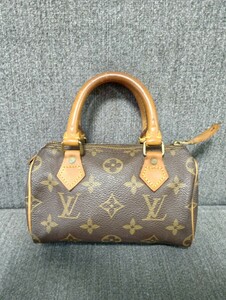 LOUIS VUITTON ルイ ヴィトン モノグラム ハンドバッグ ミニバッグ ミニ スピーディ ポーチ バッグ Bag カバン レディース M41534 1円〜