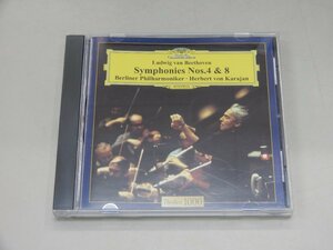 CD　ベートーヴェン：交響曲第4番＆第8番　カラヤン/ベルリン・フィル　ドイツ・グラモフォン　UCCG-5127
