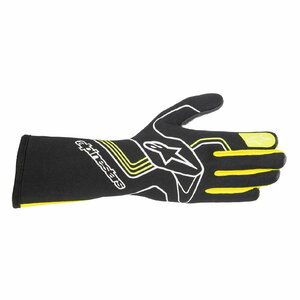 alpinestars(アルパインスターズ) レーシンググローブ TECH-1 RACE V3 GLOVES Sサイズ 155 BLACK YELLOW FLUO [FIA8856-2018公認]