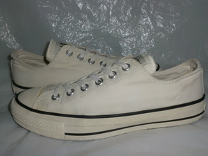 ★日本製 CONVERSE ALL STAR OX コンバース 5 AH 01 オールスター OX ホワイト MADE IN JAPAN 赤枠 赤小文字