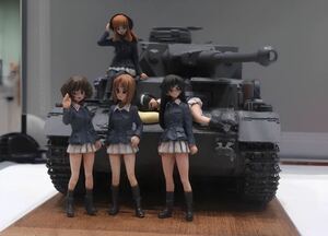 1/35スケール 女子高生　アニメゲームキャラクター　フィギュアセット　ガレージキット　未塗装　戦車ガールズ