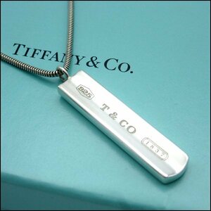 TS Tiffany & Co./ティファニー 1837ナローバーネックレス シルバー925 外箱・保存袋つき