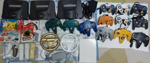 任天堂 ゲーム機まとめ売り 64 ゲームキューブ wii gc gcコントローラ ゲームキューブコントローラー