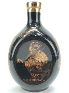 6 未開栓 ディンプル スコッチ ウイスキー セラミック デキャンタ ボトル 43% 750ml 1988 YEAR OF THE DRAGON◆ドラゴン 龍 陶器 古 酒