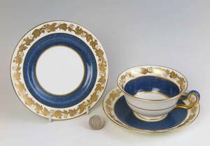  ウェジウッド 　WhiteHall blue ・ P-Cup&Saucer&Plate 　(1級品) 