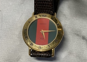 【ジャンク品】GUCCI　グッチ　レディース腕時計　ヴィンテージ/長期保管品　動作未確認/中古