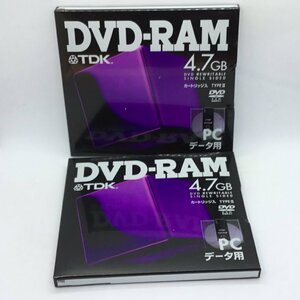 未開封◇TDK DVD-RAM 4.7GB PCデータ用 2点セット ▲DVD-RAM47Y2F