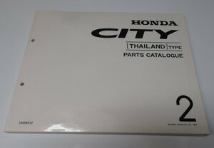 ●「HONDA　CITY　パーツカタログ　THAILAND TYPE 2」　英文