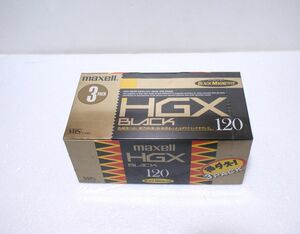 マクセル/maxell製 HGX BLACK 120 3PACK ビデオテープ