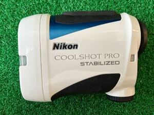 ニコン COOLSHOT PRO STABILIZED ゴルフ距離計 ニコン最上位機種 クールショットプロ/スタビライズド 予備電池 ハードケース付