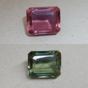 [18.54 ct] 合成アレキサンドライト エメラルドカット ルース 宝石 ジュエリー