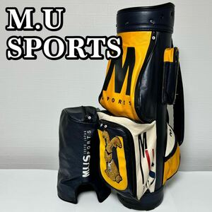 【貴重】M.U SPORTS MIEKO UESAKO ミエコ ウエサコ スポーツ キャディバッグ ゴルフバッグ MUスポーツ キャディーバッグ ゴルフバッグ
