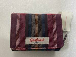 未使用新品CATH KIDSTONスモールフォールドオーバーウォレット　クラレンドンチェック三つ折り財布