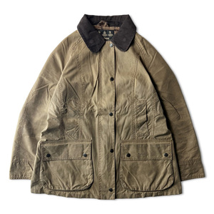 英国製 Barbour 4ポケット オイルド ジャケット 10 レディース / バブアー 3ワラント イングランド製