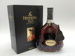 【未開栓】Hennessy X.O COGNAC ヘネシー X.O ブランデー コニャック 黒キャップ クリアボトル 700ml 40% 箱付き②