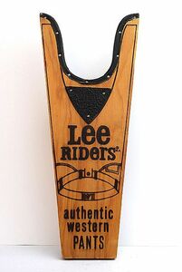 1970’s Lee Riders ビンテージ ブーツジャック 検 看板 バディリー BUDDY LEE リーライダース ハウスマーク HDLEE 赤タグ インディゴ 赤耳