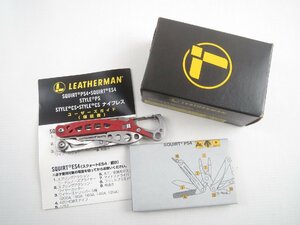 ♪LEATHERMAN レザーマン ミニマルチツール STYLE PS レッド STP-RD♪USED品