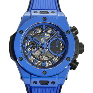 ウブロ HUBLOT ビッグバン ウニコ ブルーマジック 世界限定500本 441.ES.5119.RX グレー文字盤 新品 腕時計 メンズ