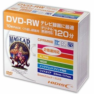 まとめ得 【10P×5セット】 HIDISC DVD-RW 録画用5mmスリムケース HDDRW12NCP10SCX5 x [2個] /l