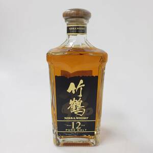 M26480(052)-535/HT12000【千葉県内のみ発送】酒　NIKKA WHISKY 竹鶴 12年 PURE MALT　ニッカ ウイスキー ピュアモルト　40％　660ml