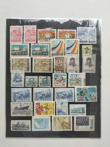 【知】外国切手 北朝鮮1950～60年代４５枚＋田型４種　記念主体(済) 大量 おまとめ　お家で過ごそう 切手を楽しもう /2716