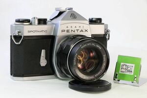 【同梱歓迎】実用■PENTAX SPOTMATIC ボディ+Super-Multi-Coated TAKUMAR 55mm F1.8 M42■■シャッター全速完動・露出計不良■AN1842