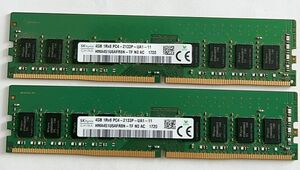 ★送料無料★SKhynix 1R×8 PC4-2133P 4GB×2 計8GB デスクトップ用メモリ★動作品★※在庫多数※G12