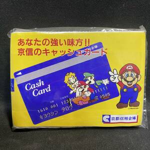 Nintendo/スーパーマリオ 京都信用金庫のキャッシュカード広告入りポケットティッシュ 未開封　レトロゲーム ピーチ姫 非売品