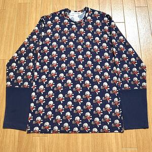 COMME des GARCONS SHIRT コムデギャルソン 2008aw 赤塚不二夫 チビ太 総柄 長袖Tシャツ ロンT 切替 おそ松くん ちび太 archive 08aw