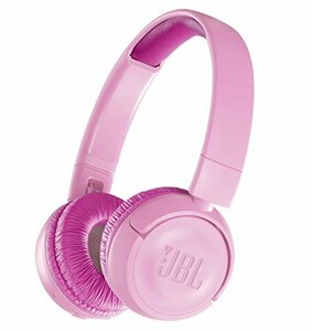 JBL JR300BT 子供向け Bluetoothヘッドホン 音量制御機能搭載/カスタマイズシール付属 ピンク JB