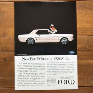 ポスター★1965 フォード・マスタング USA版 広告ポスター＃2★Ford Mustang/ムスタング/FOMOCO