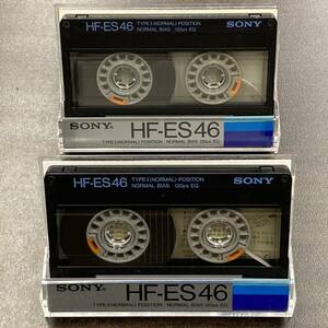 1985BT ソニー HF-ES 46分 ノーマル 2本 カセットテープ/Two SONY HF-ES 46 Type I Normal Position Audio Cassette