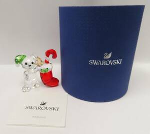 #76683 美品 SWAROVSKI スワロフスキー クリスベア クリスマス 2020年度限定生産品 5506812 置物 クリスタル