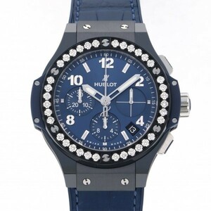ウブロ HUBLOT ビッグバン セラミック ブルー ダイヤモンド 341.CM.7170.LR.1204 ブルー文字盤 新品 腕時計 メンズ