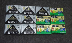 ■FUJIFILM ビデオテープ12本セット S-VHS ST-C20/TC-40/TC-30 富士フィルム 