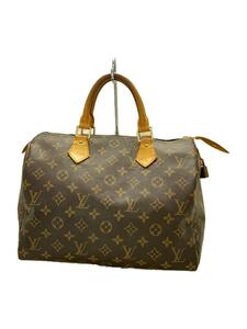 LOUIS VUITTON◆1)スピーディ30_モノグラム・キャンバス_BRW/PVC/BRW