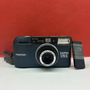 ◆ PENTAX ESPIO 170SL コンパクトフィルムカメラ 38mm-170mm シャッター、フラッシュOK ペンタックス