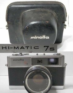 ミノルタ ハイマチック ７S 純正革ケース付 カメラ 0109V7G