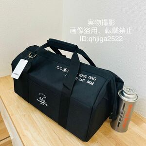 キャンプ用 超高品質 ブラック 多機能收納ケース 自立式大容量収納バッグ 1050d 厚くして衝突を防ぐ アウトドア 野外登山 43×25×27cm