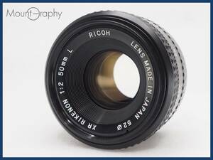 ★良品★ RICOH リコー XR RIKENON 50mm F2 L ★完動品★同梱可 前キャップ付 #i6365