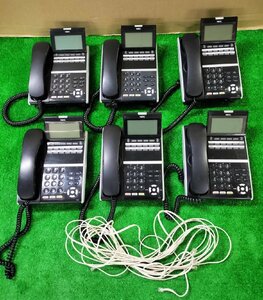 【現状品】『4-336』NEC DT400 DTZ-12D-1D(BK) ビジネスホン 6台 電話線コード3本 まとめ