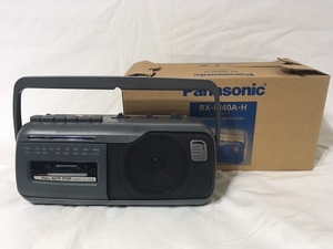 ＜送料込＞パナソニック Panasonic RX-M40A-H (グレー) ラジオカセットレコーダー ラジカセ 箱 説明書付き